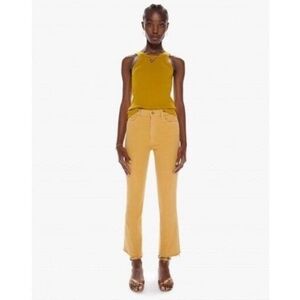 Mother The Hustler Ankle Fray - Tinsel Gold Size 31